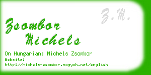 zsombor michels business card